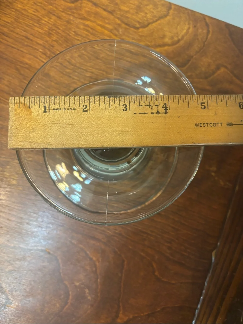 Pampered Chef Clear Glass Pedestal Cake Plate / Display Stand